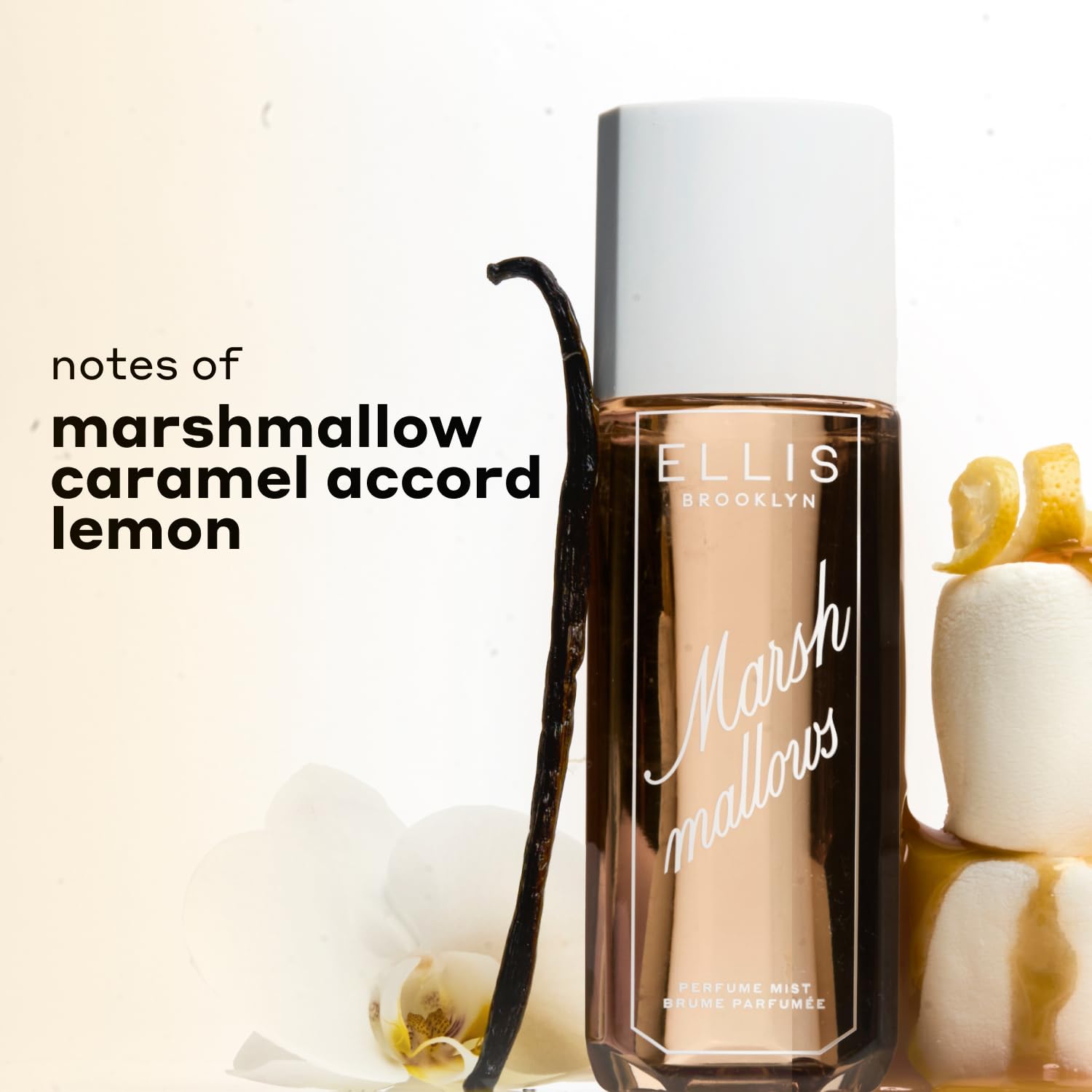 Ellis Brooklyn MARSHMALLOWS recycled-plastic packaging supports sustainable beauty routines.