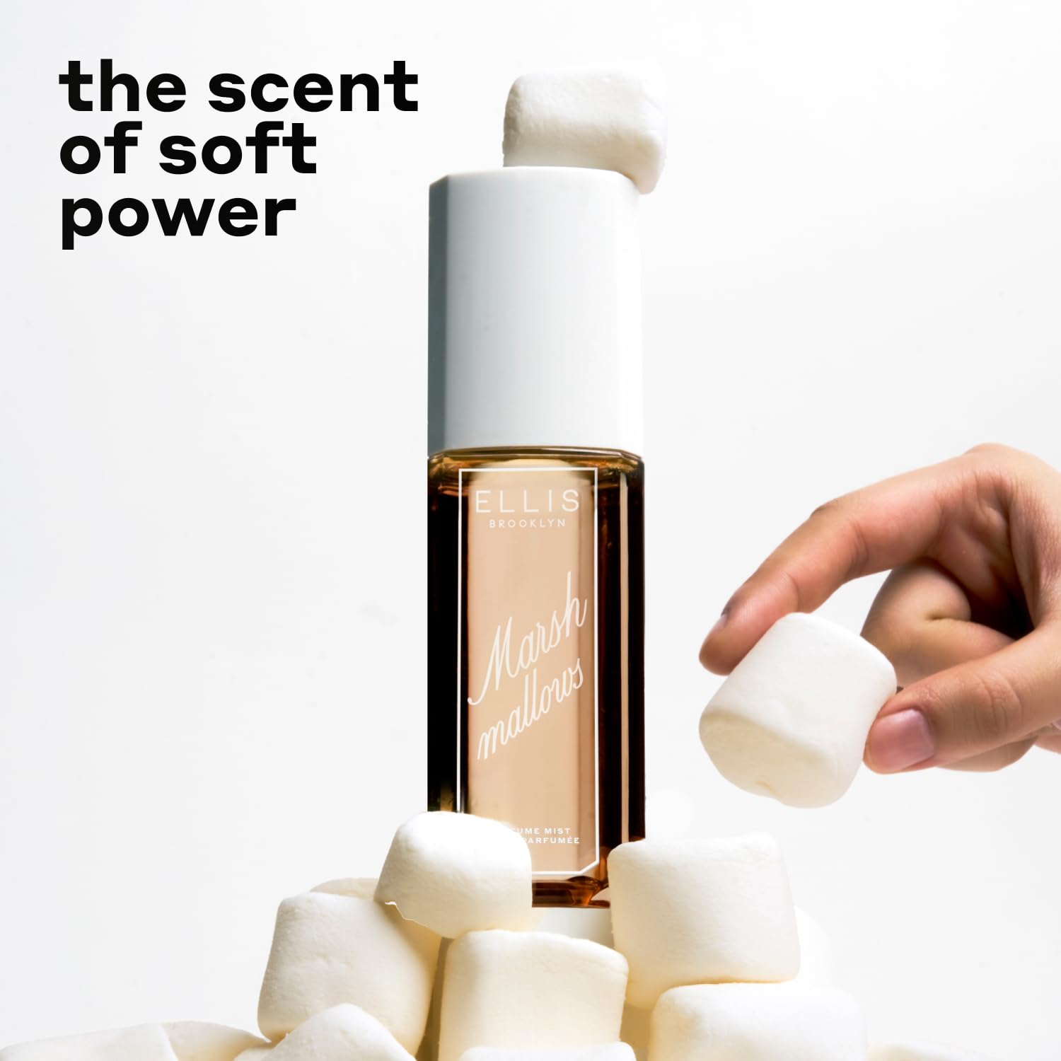 Ellis Brooklyn MARSHMALLOWS perfume mist spray ideal for quick refresh with sweet aroma.