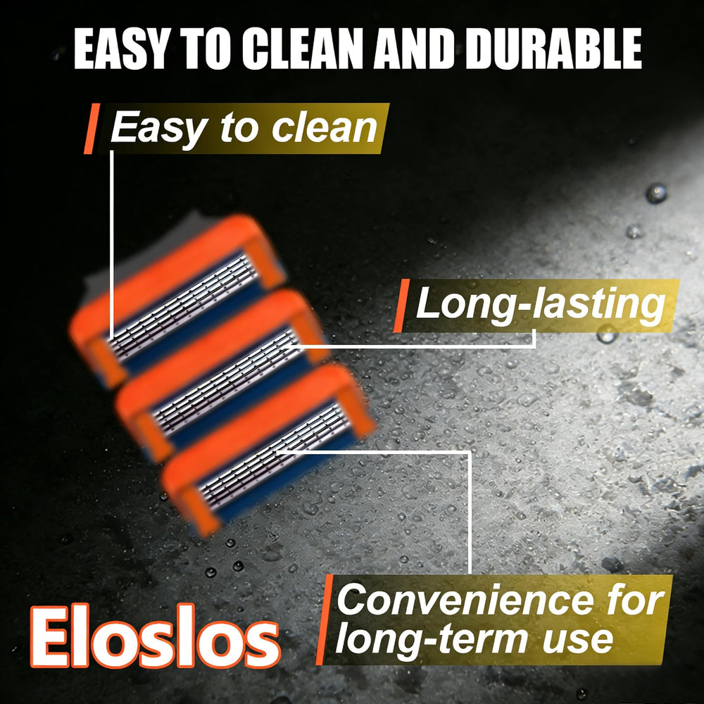 Eloslos replacement blades close-up pack highlights easy swapping and value.