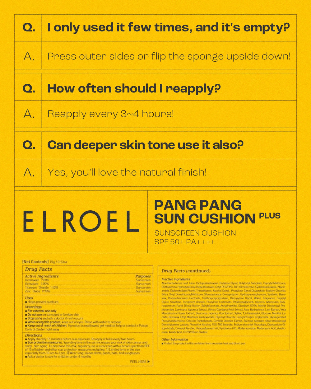 On-skin application showing even coverage without residue using Pang Pang Cushion