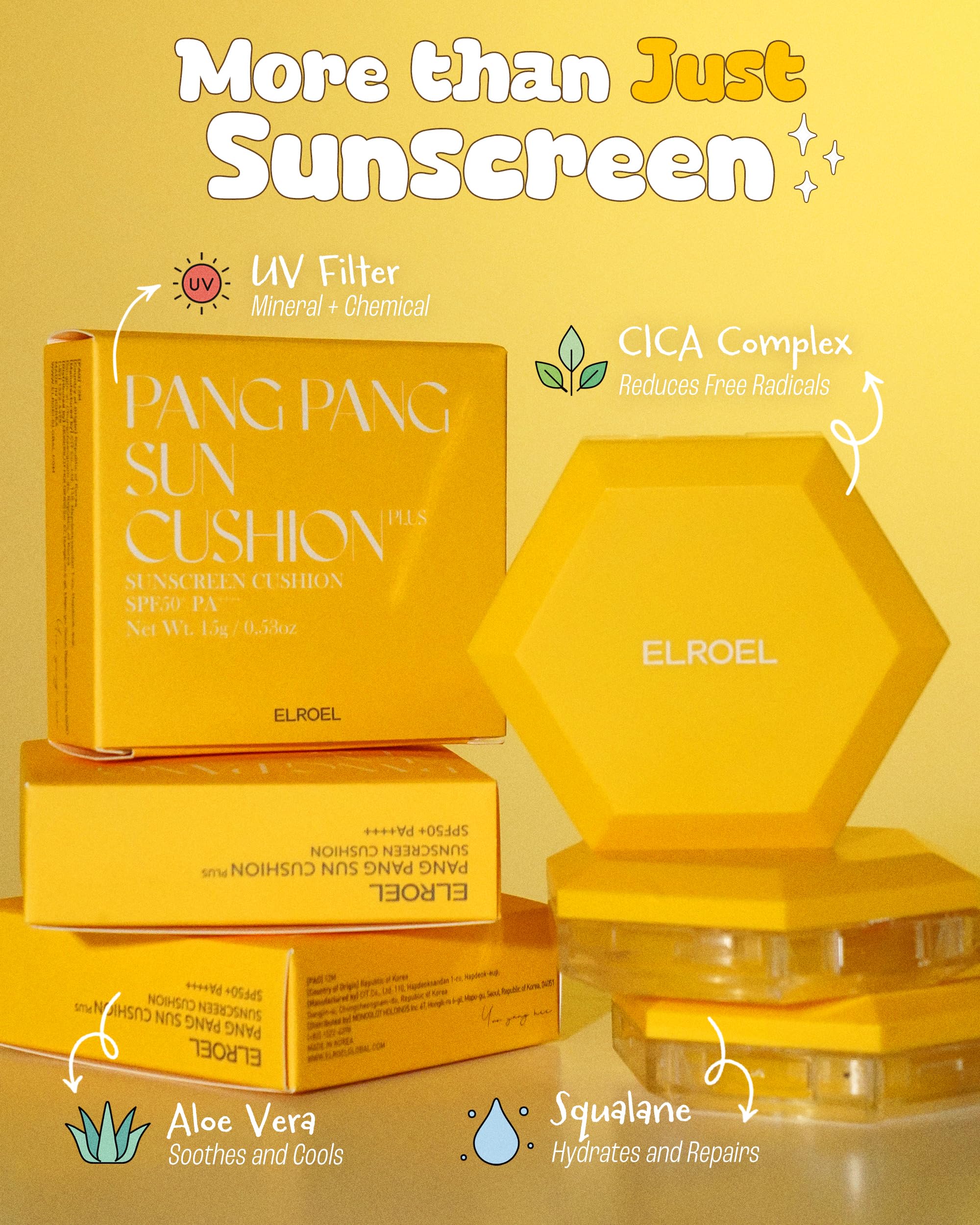 Travel-friendly compact design of Pang Pang Sun Cushion Plus in use