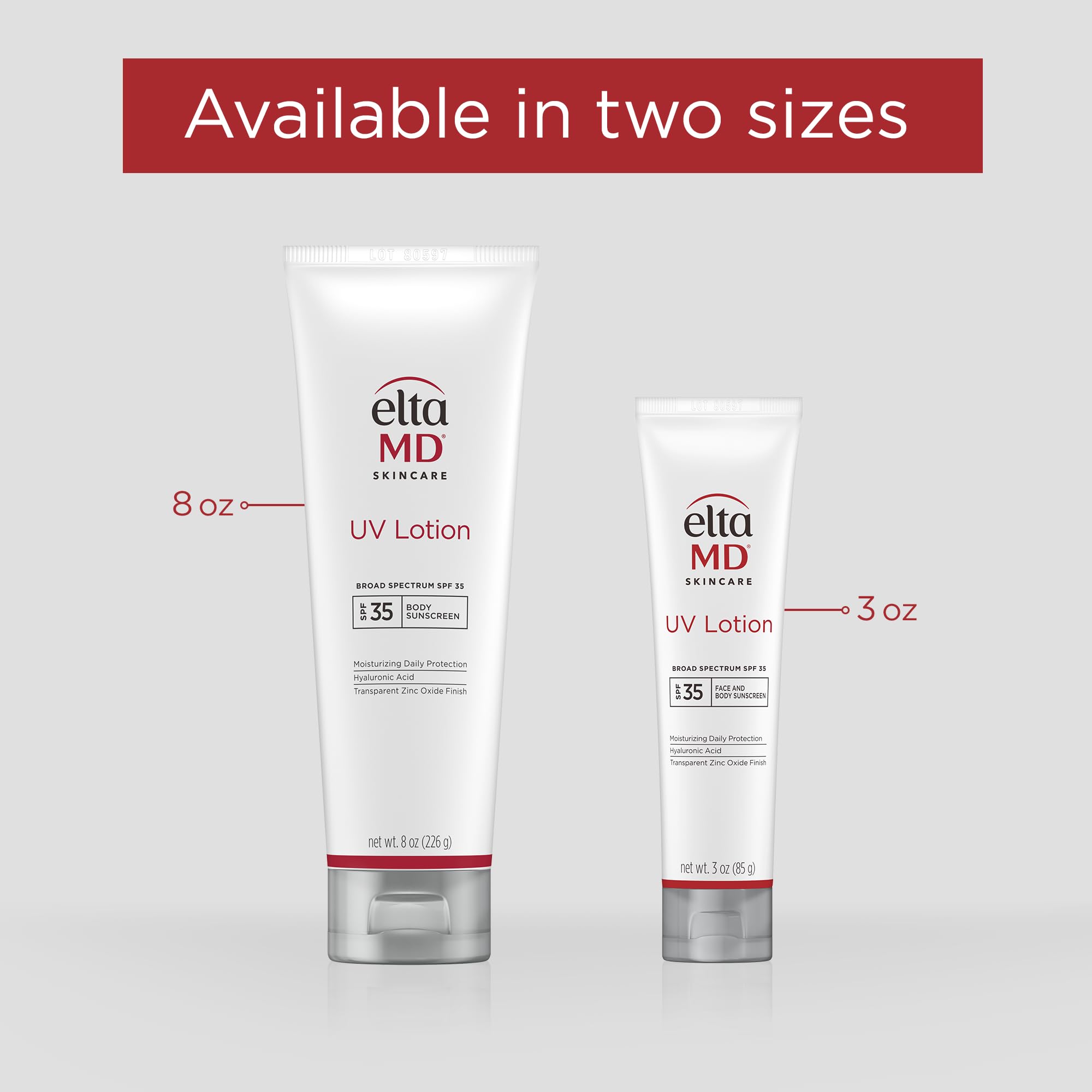 EltaMD UV Lotion SPF 30 close-up shows easy daily body protection.