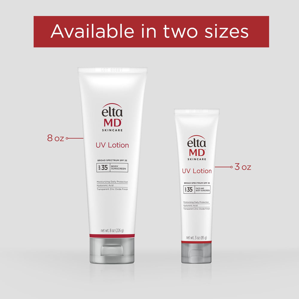 EltaMD UV Lotion SPF 30 close-up shows easy daily body protection.