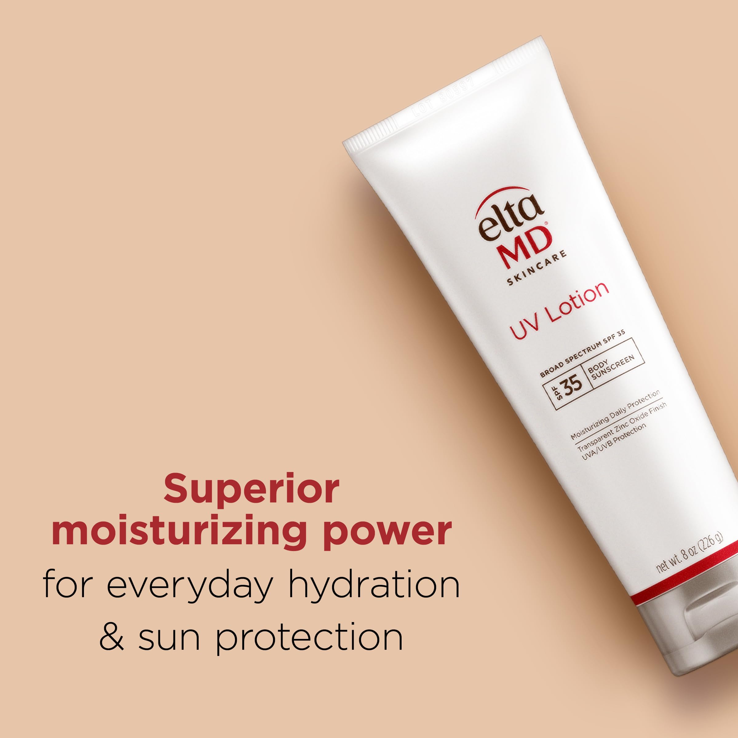 EltaMD UV Lotion shows 40-minute water resistance for outdoor activities.