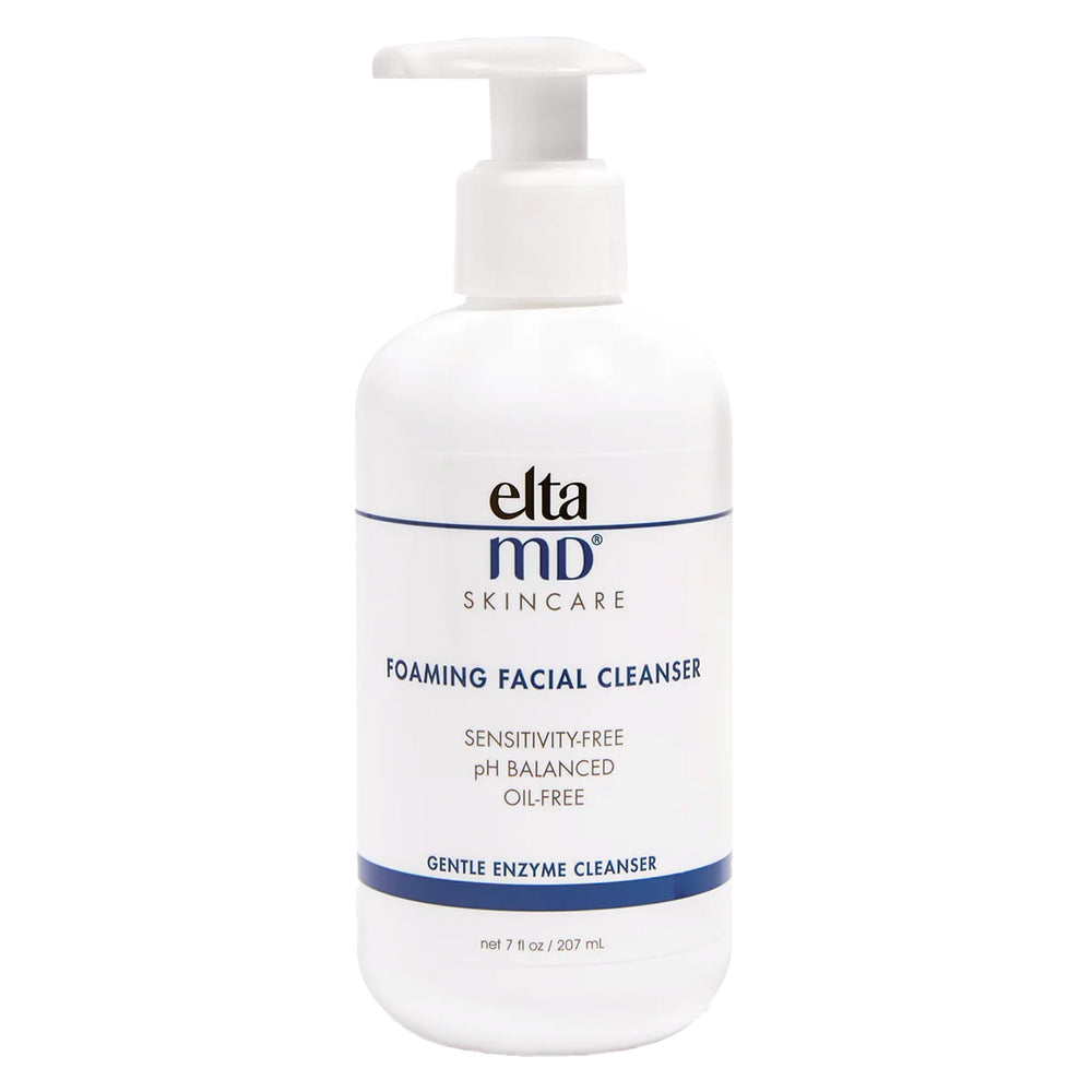EltaMD Foaming Facial Cleanser bottle pump for oil-free cleansing and clear pores