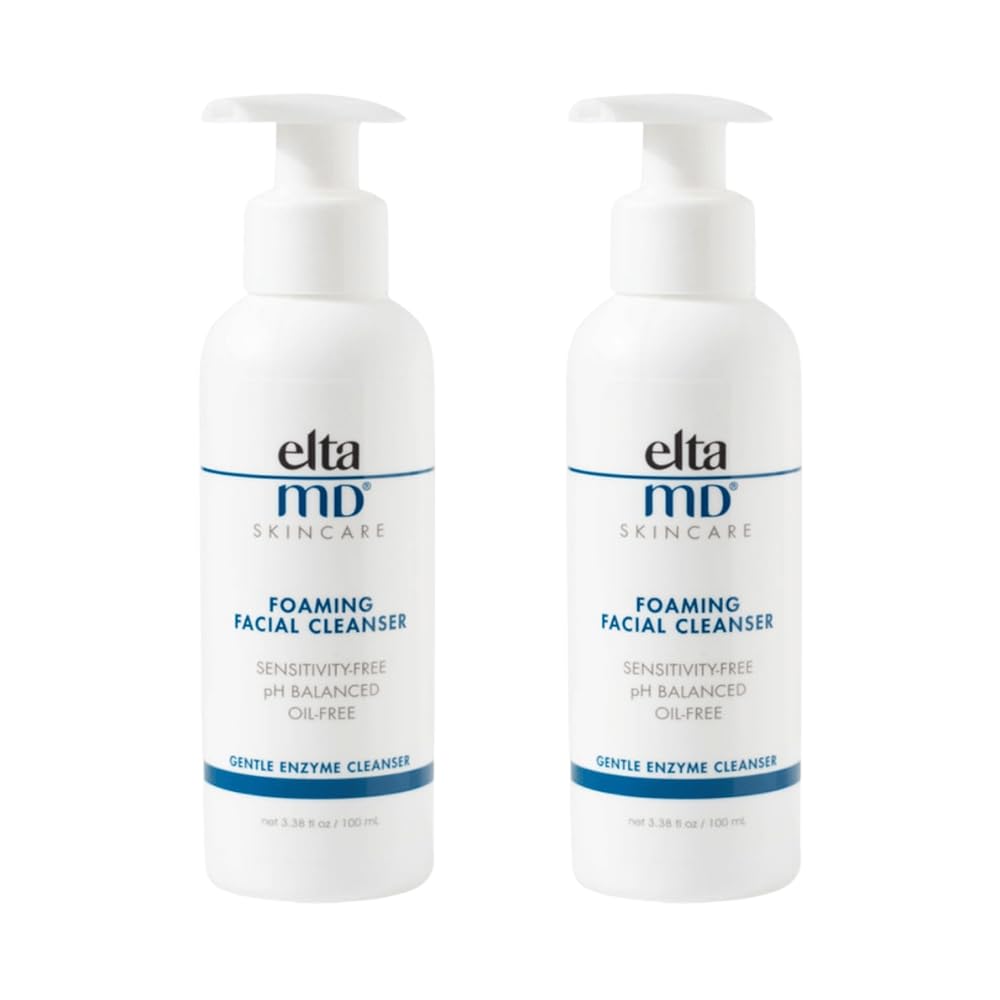 EltaMD Foaming Facial Cleanser bottle for daily cleansing, oil control, and makeup removal.