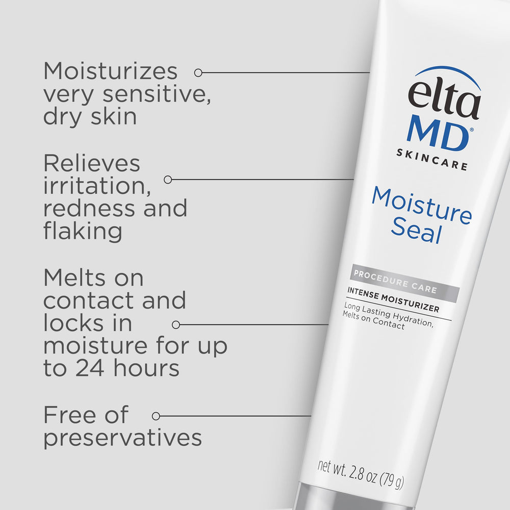 Textura cremosa de EltaMD Moisture Seal para hidratación profunda
