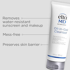 Transition from gel to oil texture for a soothing cleansing experience.