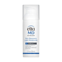 EltaMD Skin Recovery Light bottle pump shown for easy daily oil-free hydration.