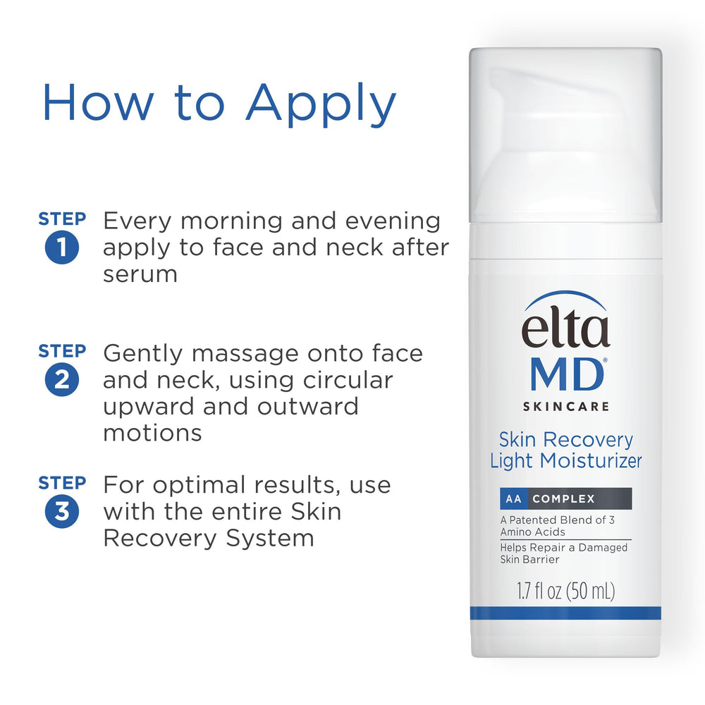 Hydration without heaviness, EltaMD Skin Recovery Light supports dry skin.