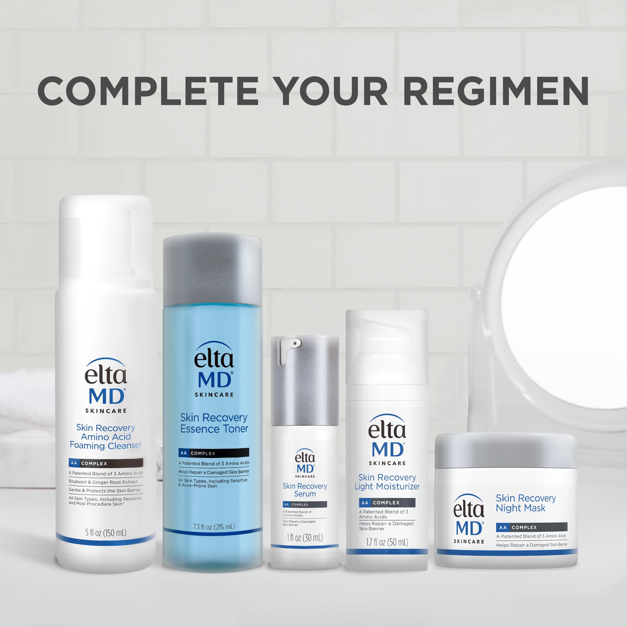 Morning and evening use with EltaMD Skin Recovery Light fits routine.