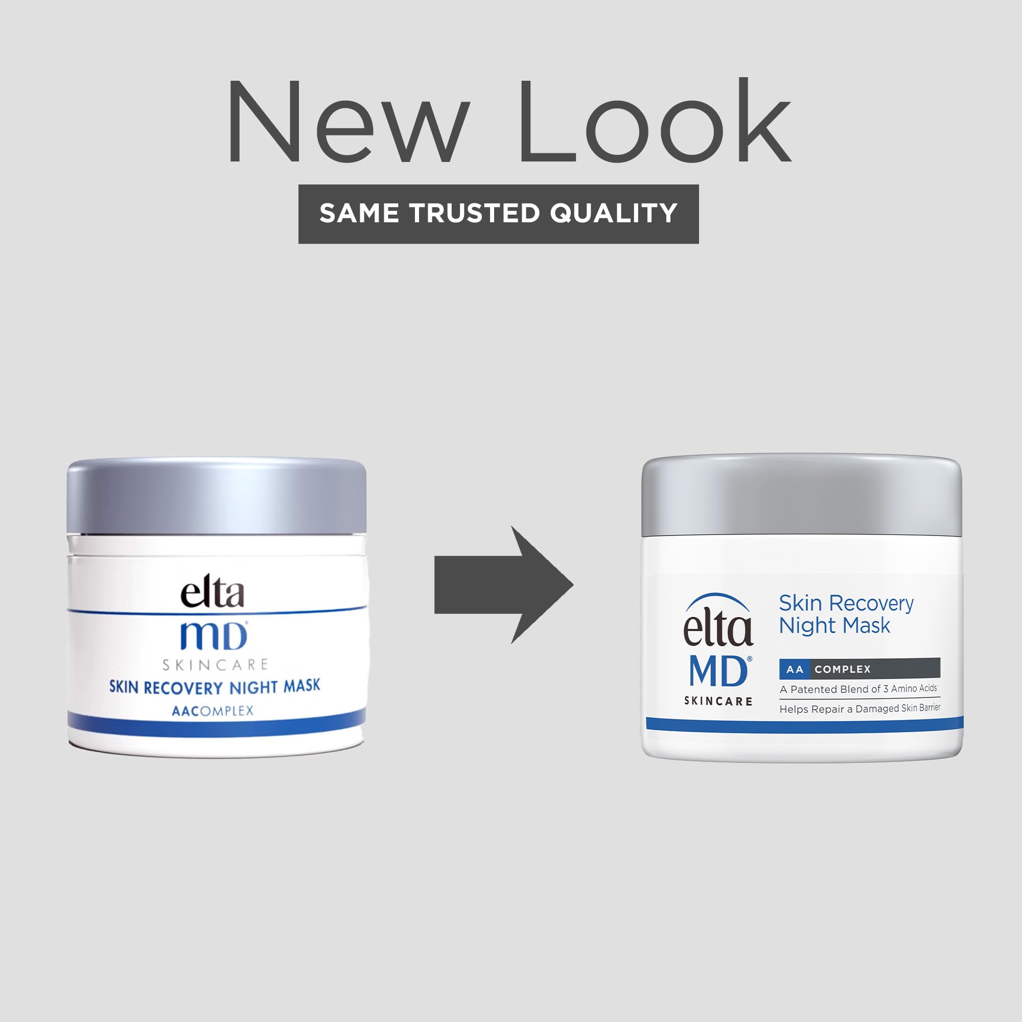EltaMD Skin Recovery Night Mask spread on the face showing soothing hydration.