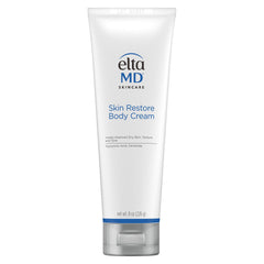 EltaMD Skin Restore Body Cream tube delivering deep hydration for dry skin.