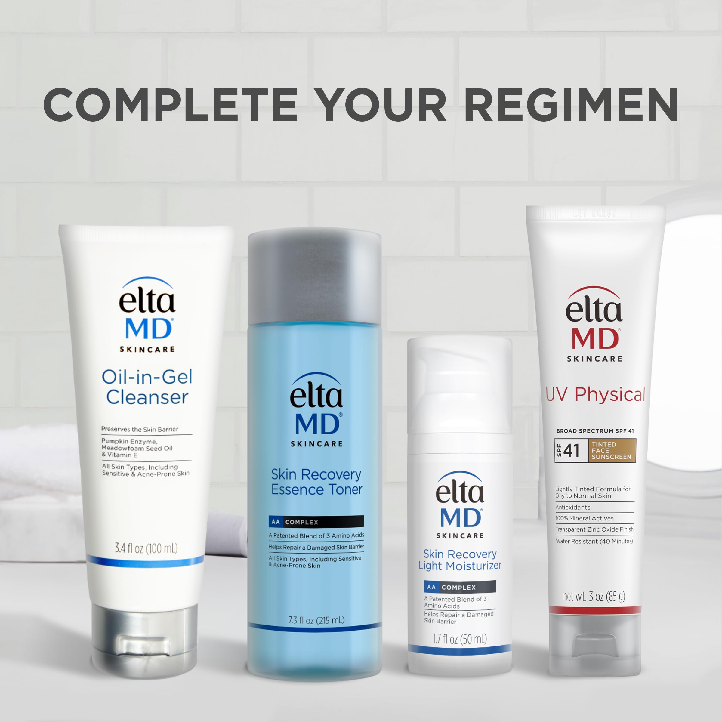 EltaMD sunscreen antioxidants illustrated emphasize the potential support for healthier-looking skin