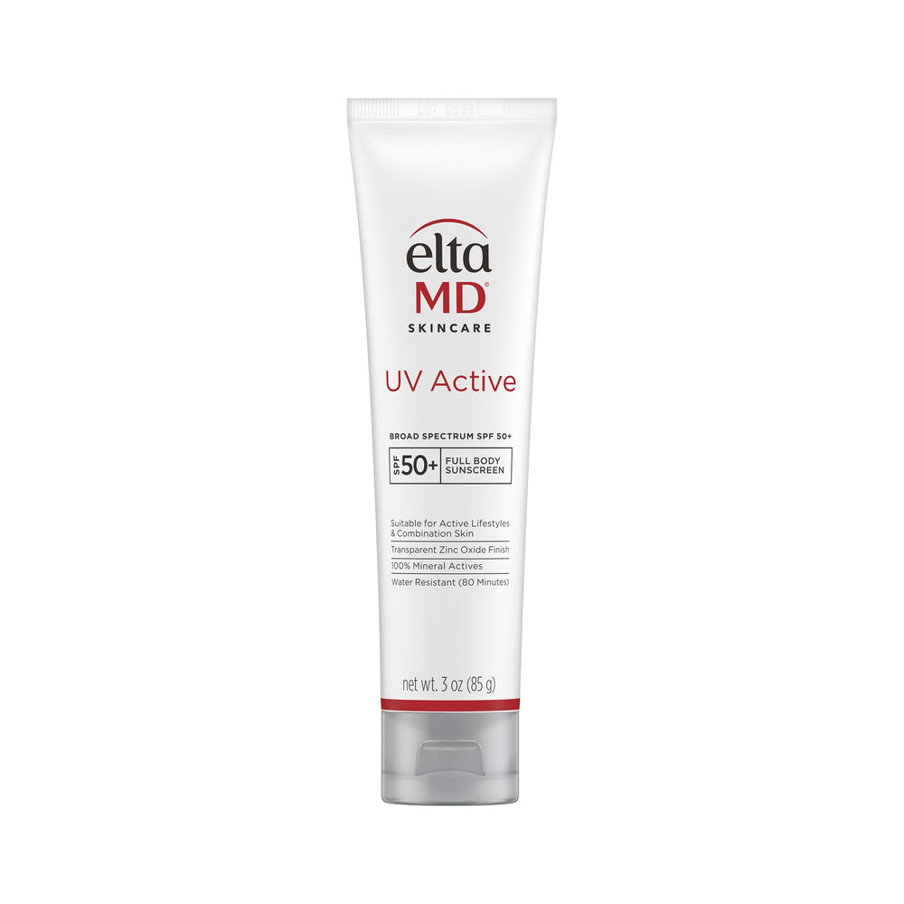 EltaMD UV Active sunscreen bottle front view for active outdoor protection.
