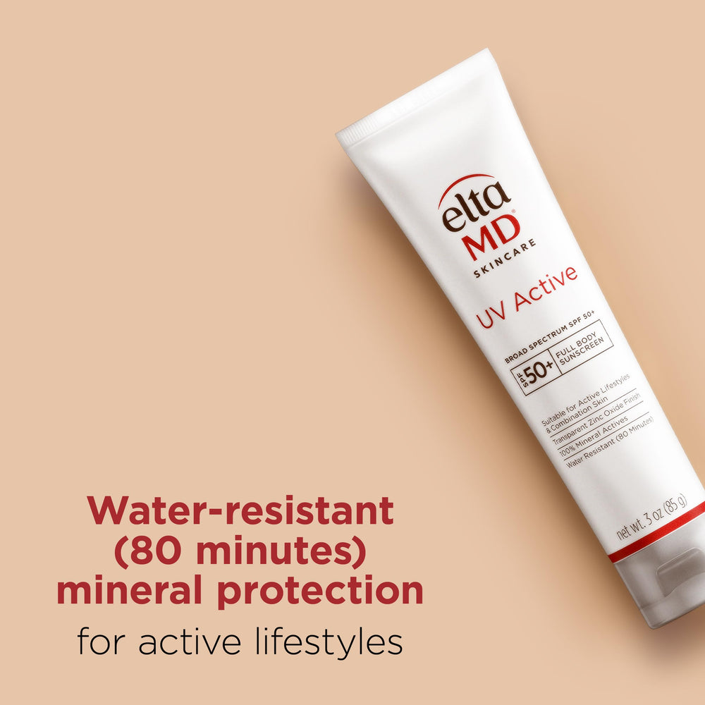 Face and body use scenarios with EltaMD UV Active in outdoor sports.