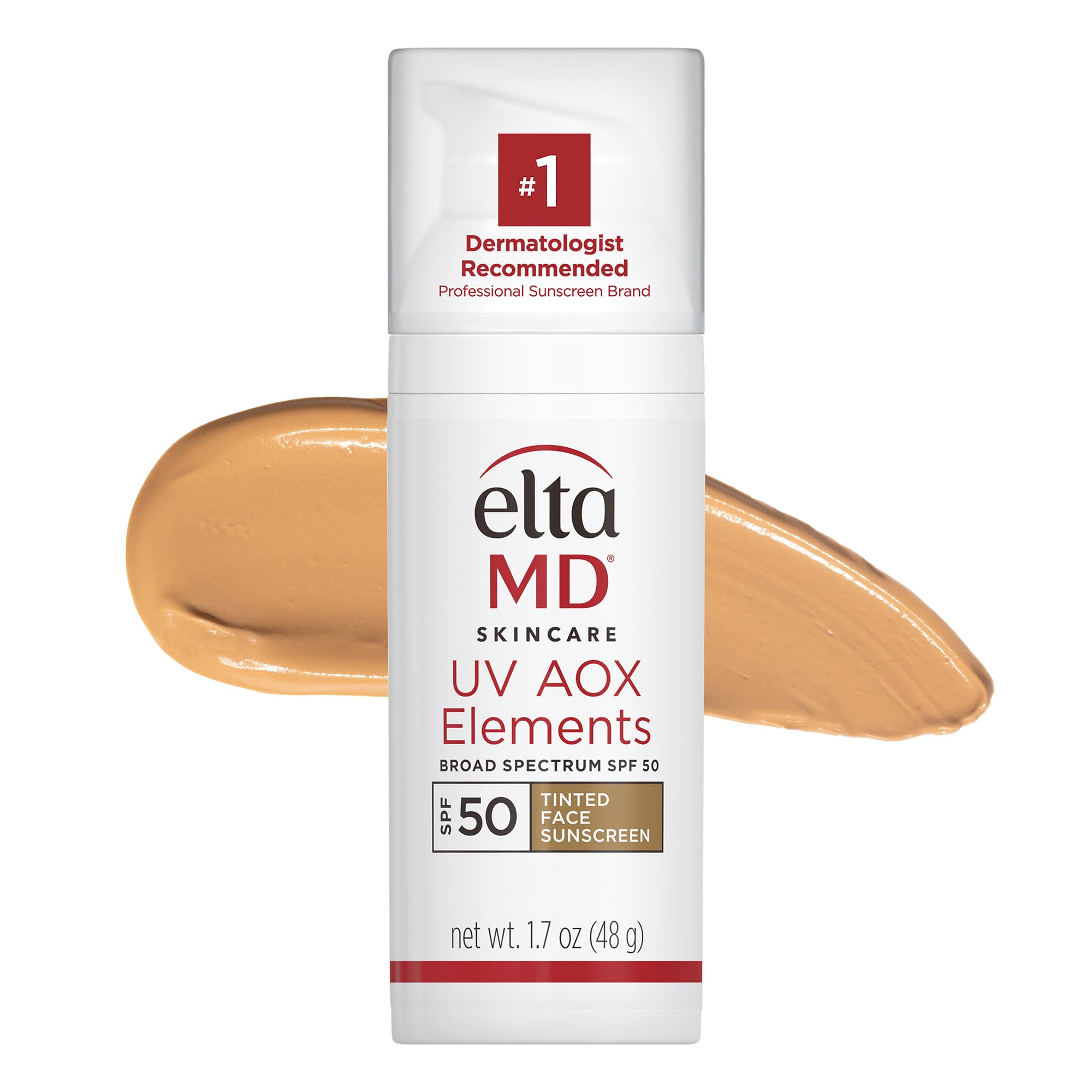 EltaMD UV AOX Elements bottle with pump provides easy daily protection.