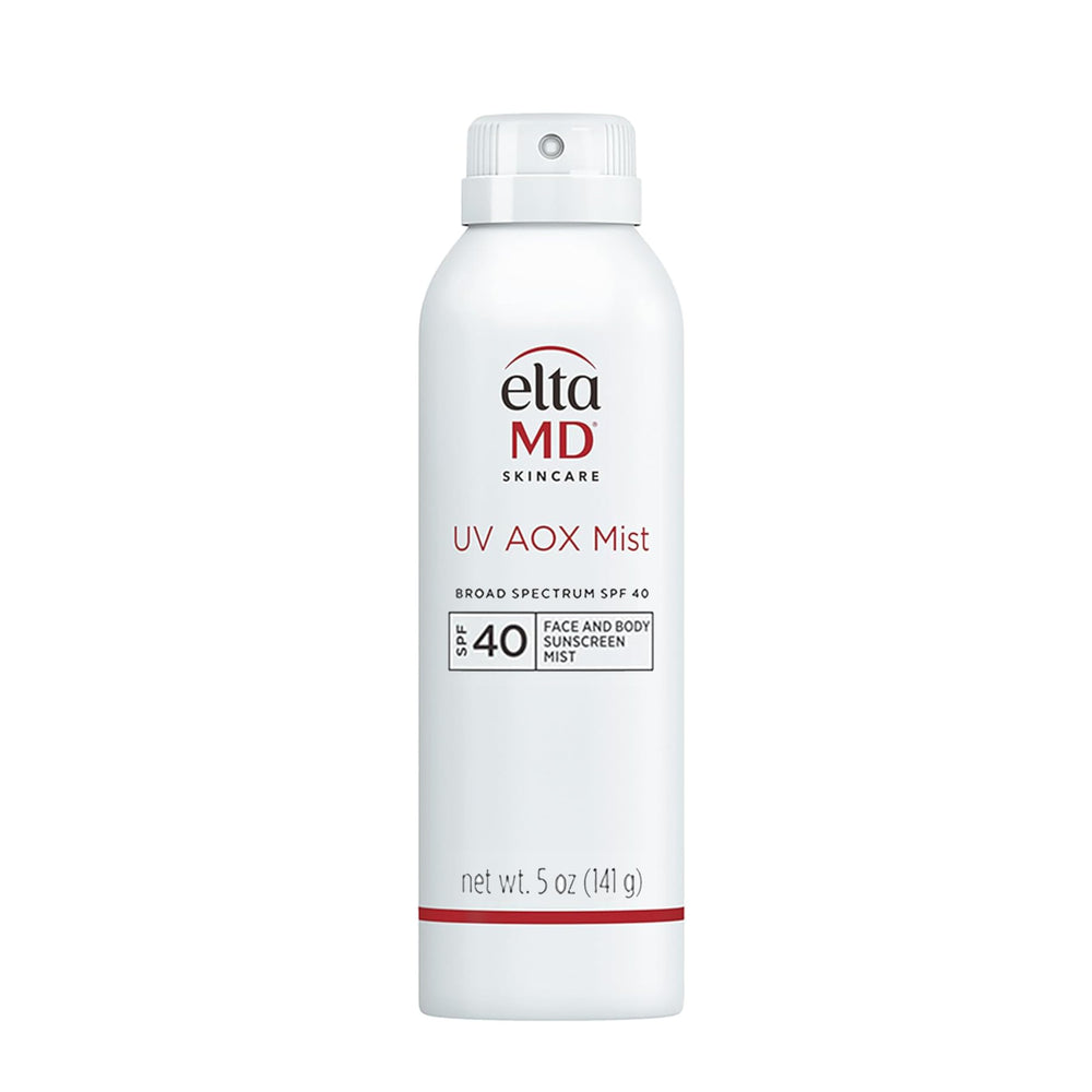 EltaMD UV AOX Mist bottle frontal view highlighting SPF 40 protection