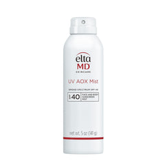 EltaMD UV AOX Mist bottle frontal view highlighting SPF 40 protection