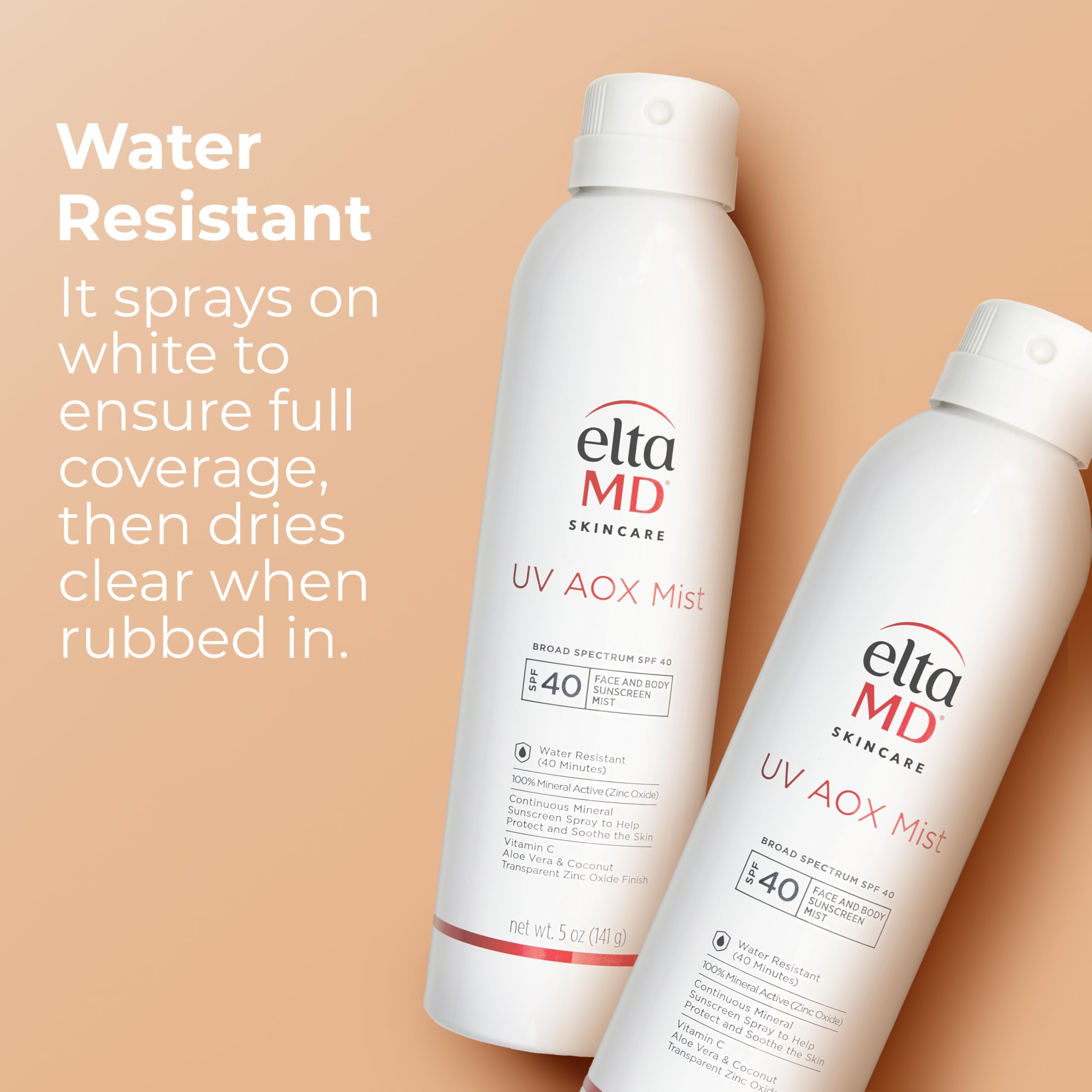 EltaMD UV AOX Mist suitable for face and body protection