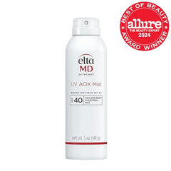 EltaMD UV AOX Mist spray action for easy application