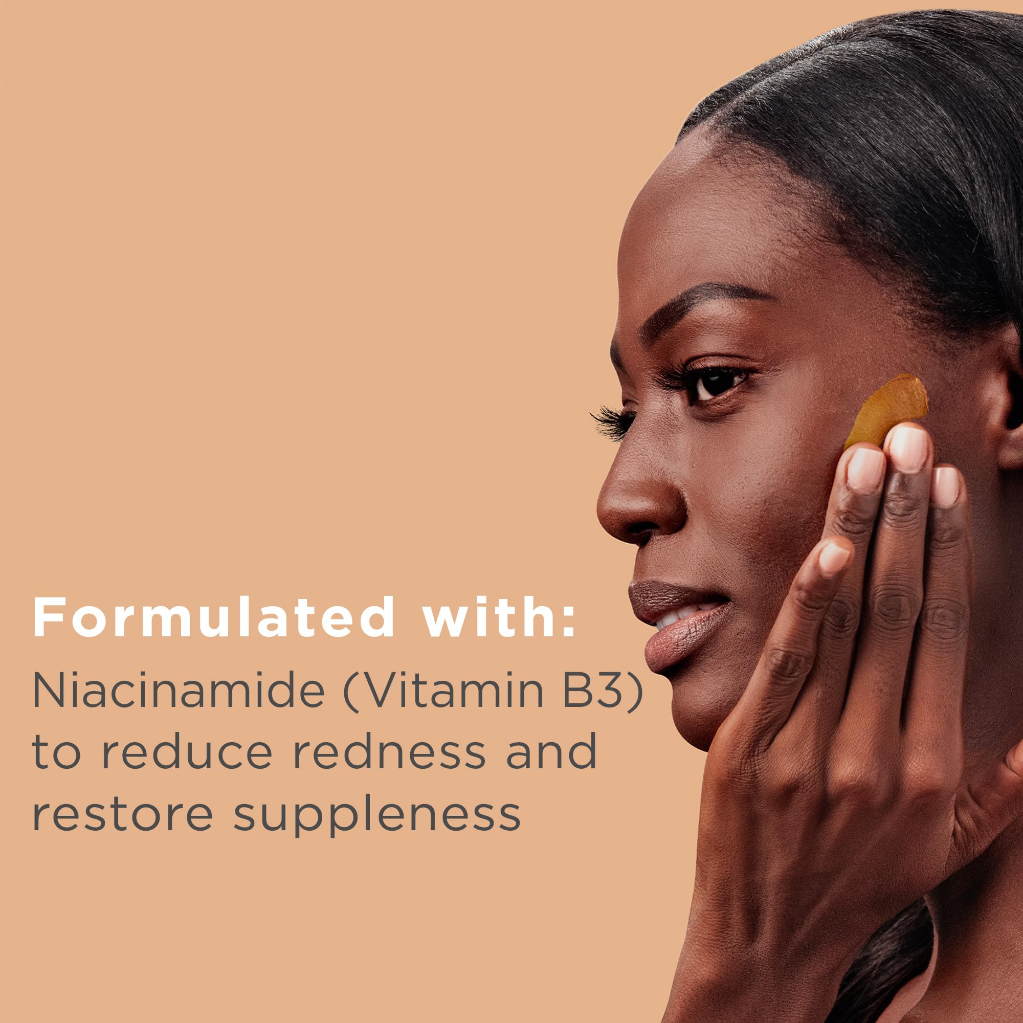 Dermatologist-tested EltaMD UV Clear Deep Tint with Skin Cancer Foundation recognition.