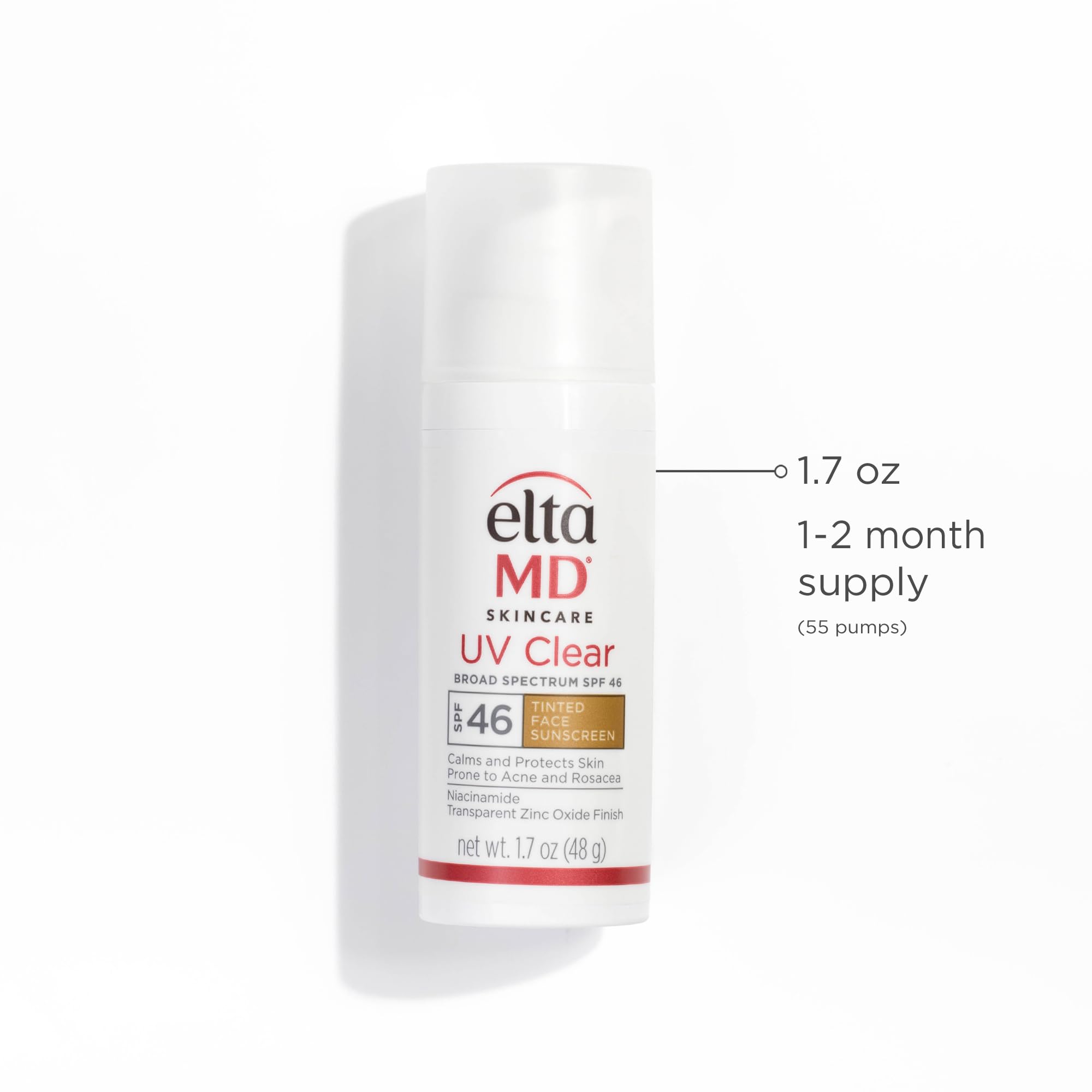 EltaMD UV Clear with niacinamide and hyaluronic acid for hydration and tone