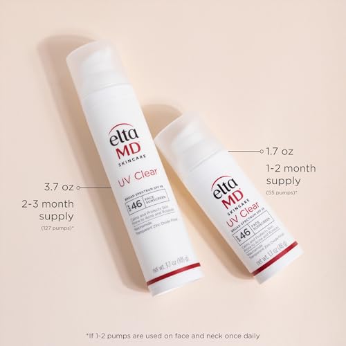 EltaMD UV Clear zinc oxide transparent finish with no white cast