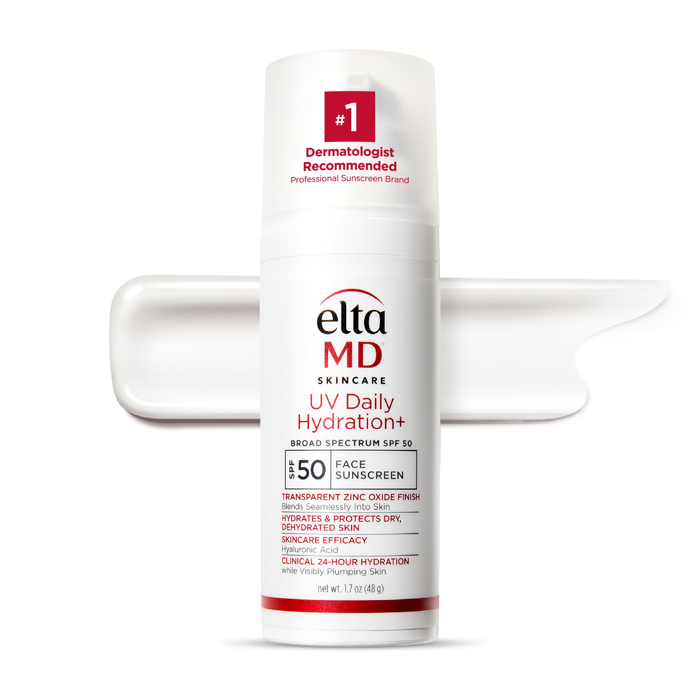 EltaMD UV Daily Hydration+ bottle ready for daily SPF 50 protection
