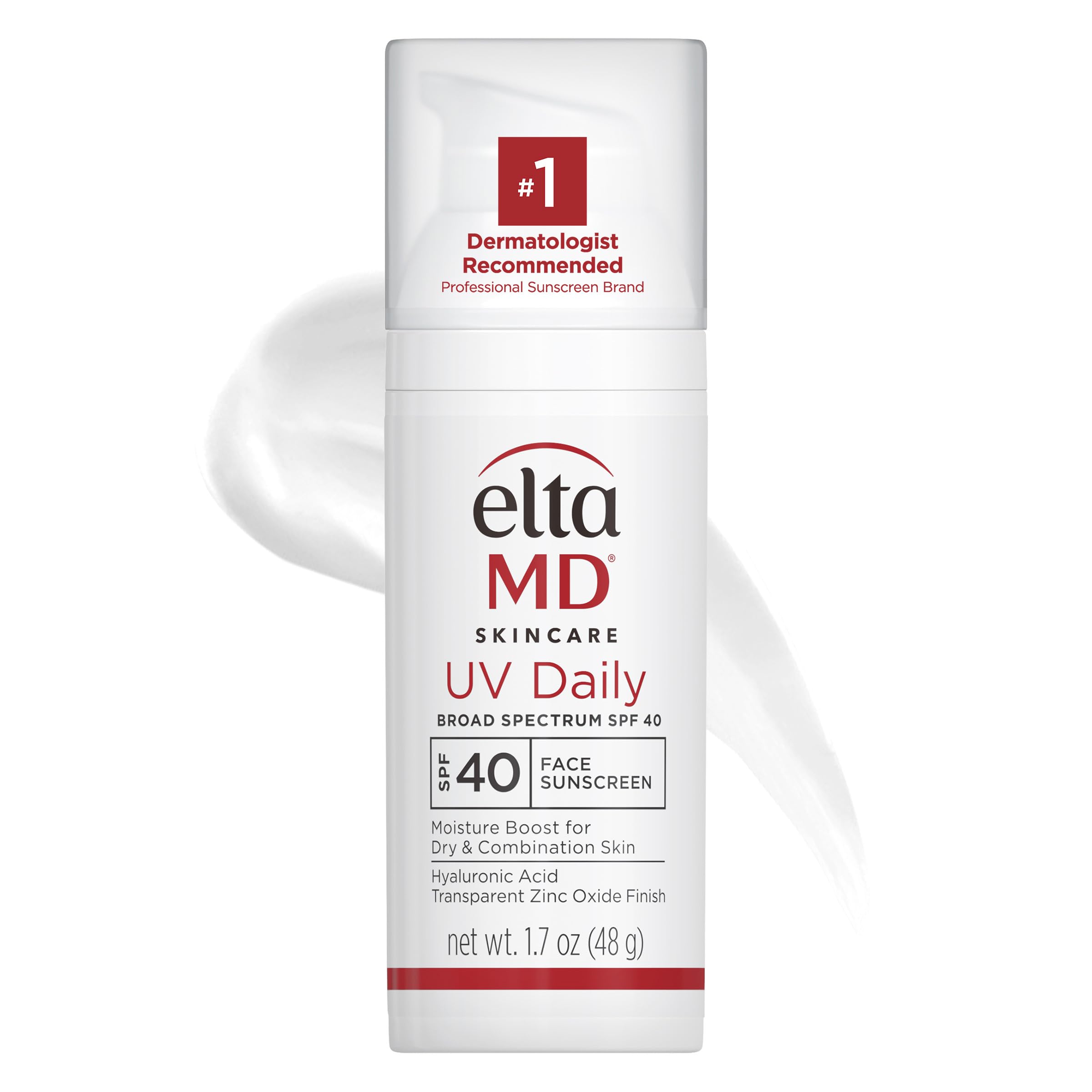 EltaMD UV Daily SPF 40 bottle pump shown for daily mineral sun protection