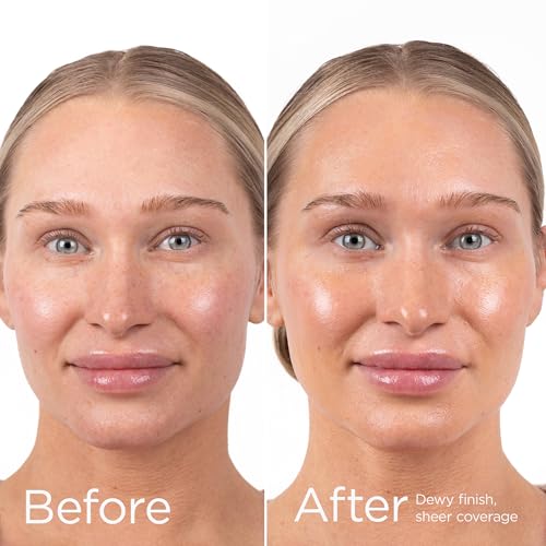 EltaMD UV Daily tinted SPF 40 application under makeup demonstrates a versatile base.