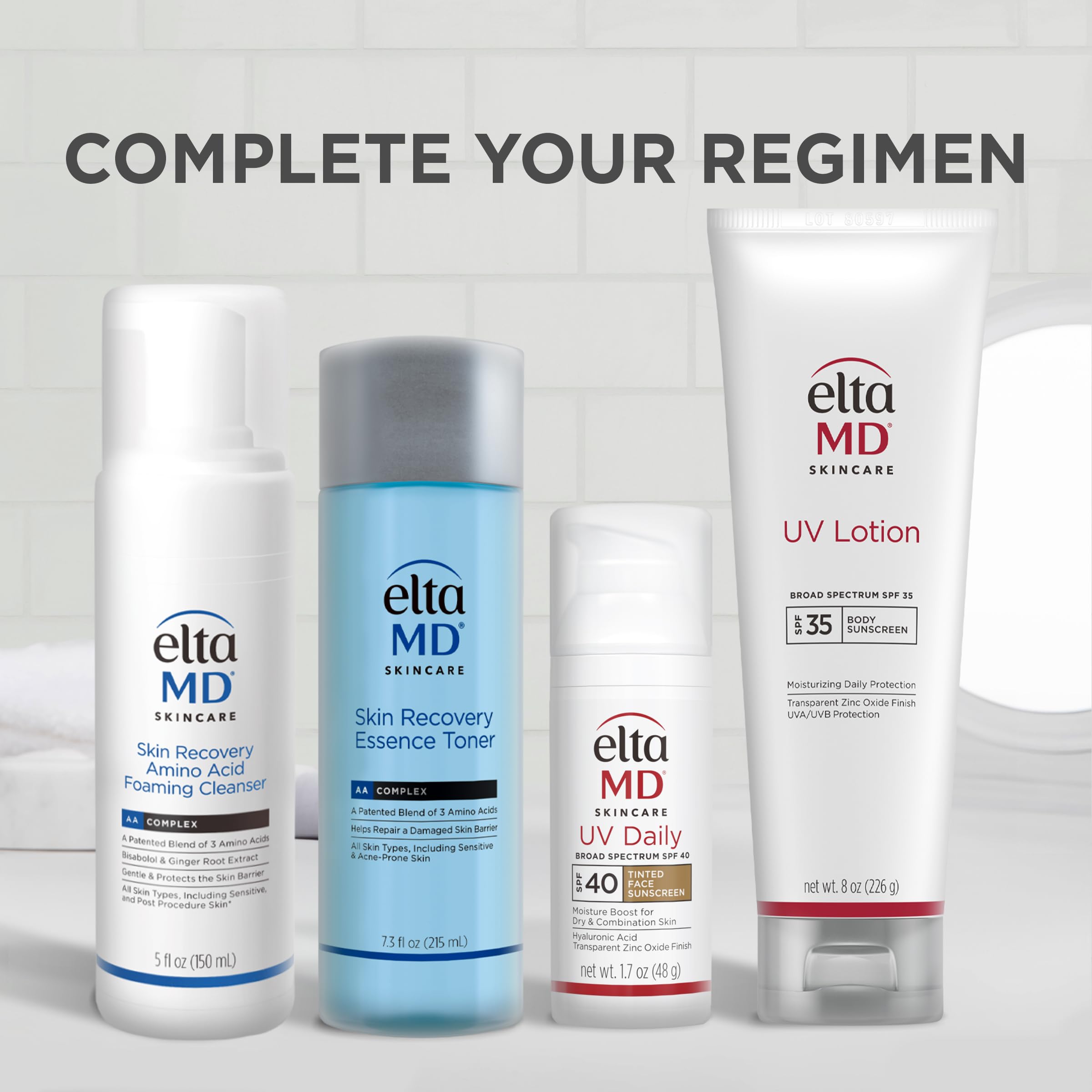 Packaging detail of EltaMD UV Daily tinted sunscreen