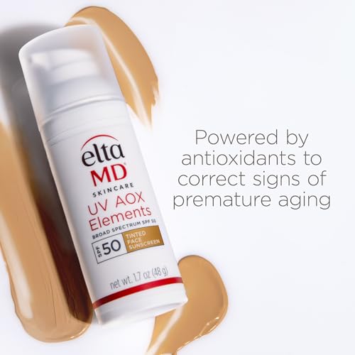 EltaMD UV Elements swatches showing universal tint across skin tones