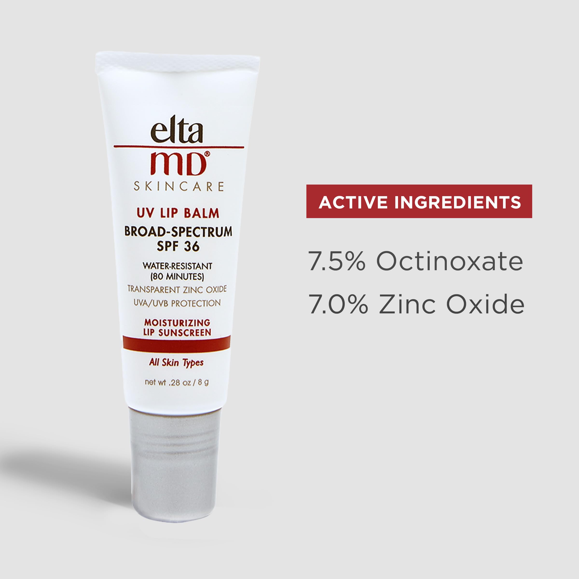 Relief for dry lips from EltaMD lip balm with hydrating formula