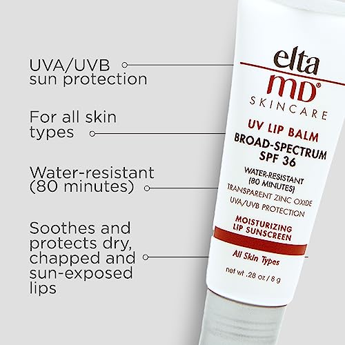 Hydromanil-infused lip balm from EltaMD providing immediate and lasting moisture