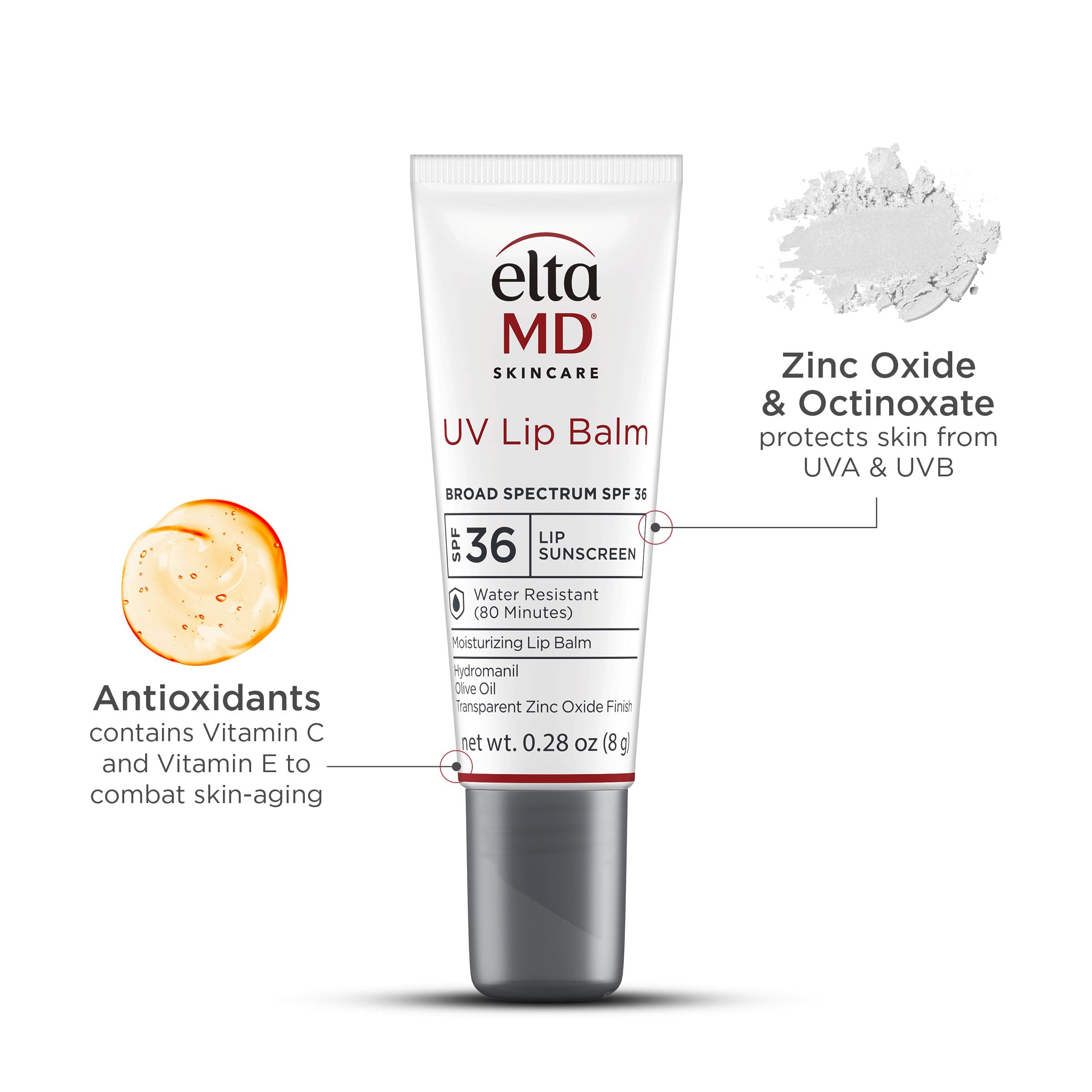 Water and sweat resistance up to 80 minutes demonstrated on product.