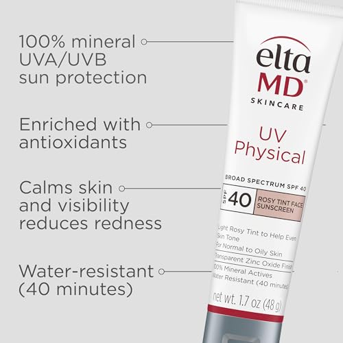 EltaMD Rosy Tint swatch on skin demonstrates even tone and light coverage.