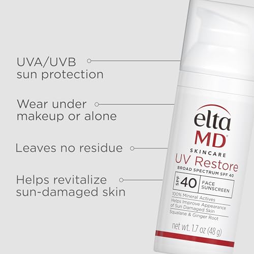 EltaMD UV Restore texture during application demonstrates smooth coverage and hydration