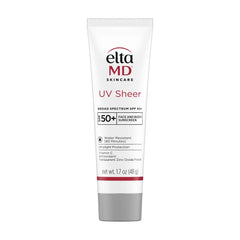 EltaMD UV Sheer face sunscreen in a pump bottle provides SPF 50+ protection.