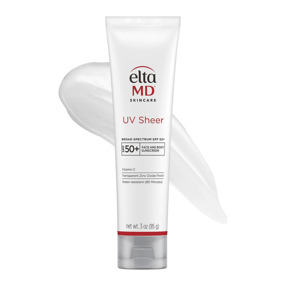 EltaMD UV Sheer SPF 50+ face sunscreen offers a matte finish for daily protection