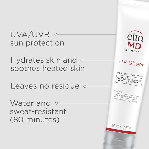 EltaMD UV Sheer uses transparent zinc oxide for invisible protection