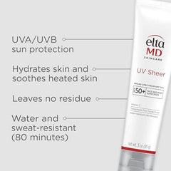 EltaMD UV Sheer uses transparent zinc oxide for invisible protection