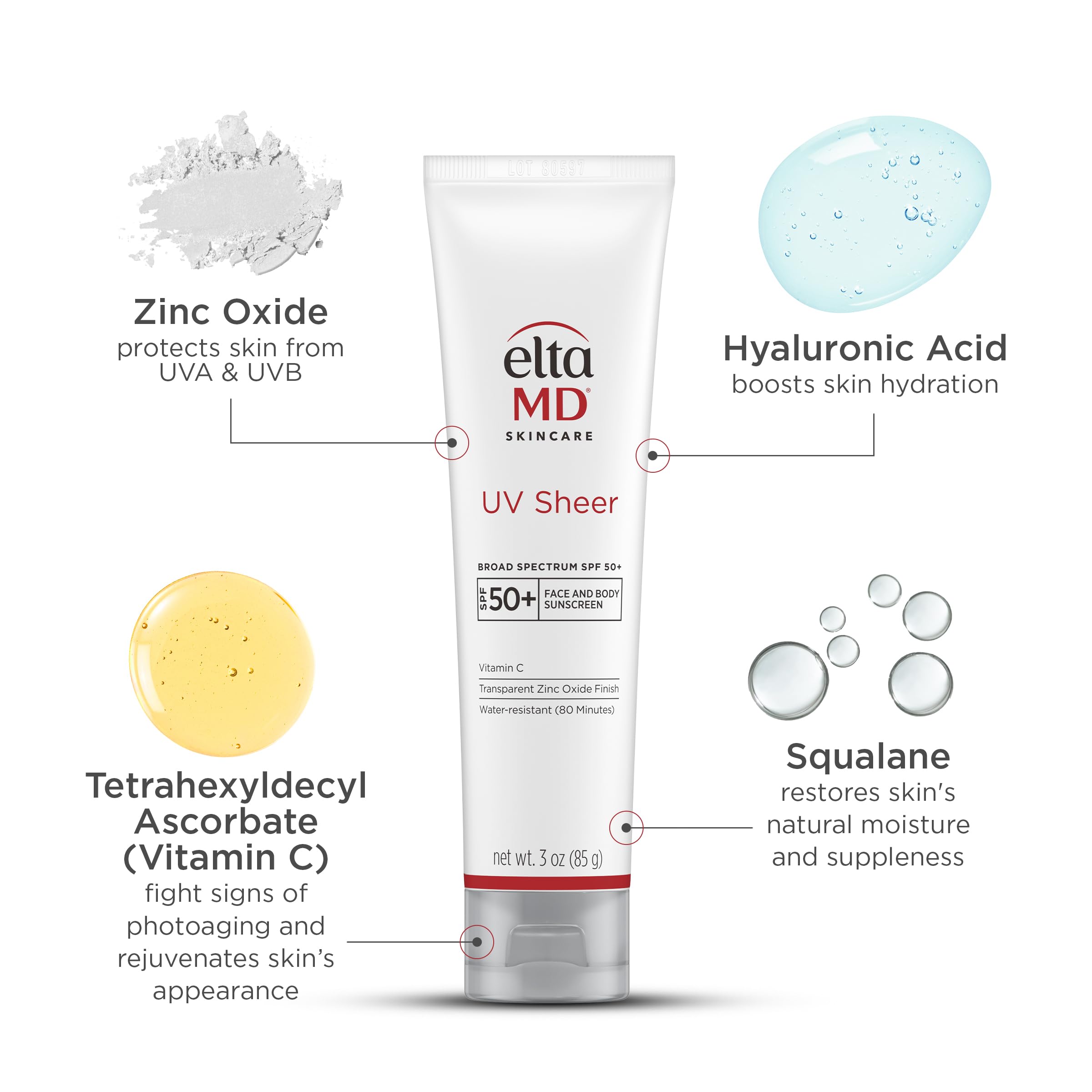 EltaMD UV Sheer travel-size 3 oz for on-the-go protection
