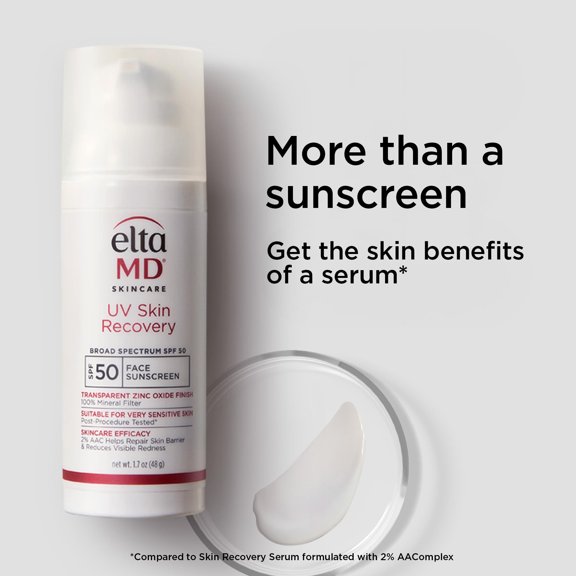 EltaMD UV Skin Recovery used under makeup in daily routine.
