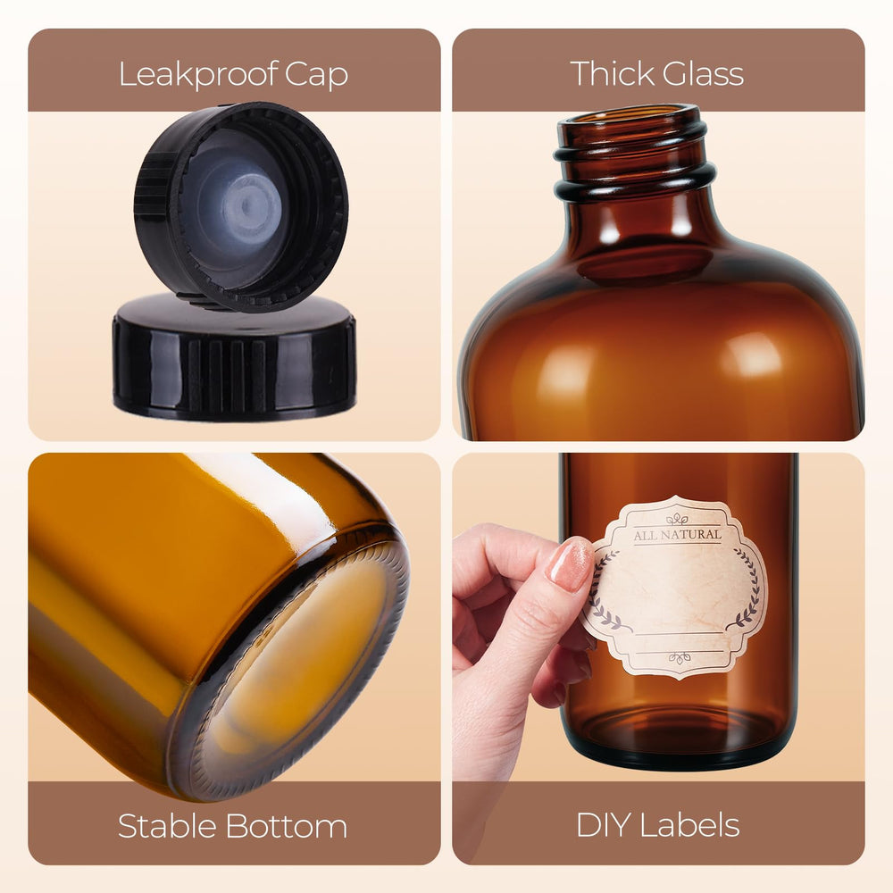 Elumeiro essential oil storage bottle protects delicate oils with amber glass.