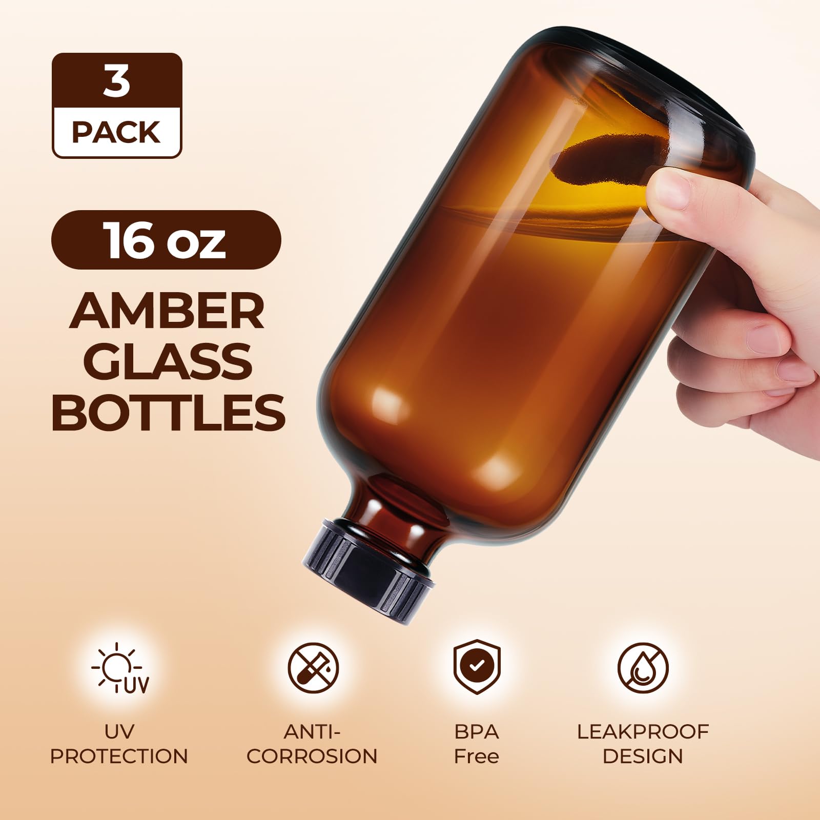 Elumeiro kombucha storage bottle ideal for fermentation and beverage handling.