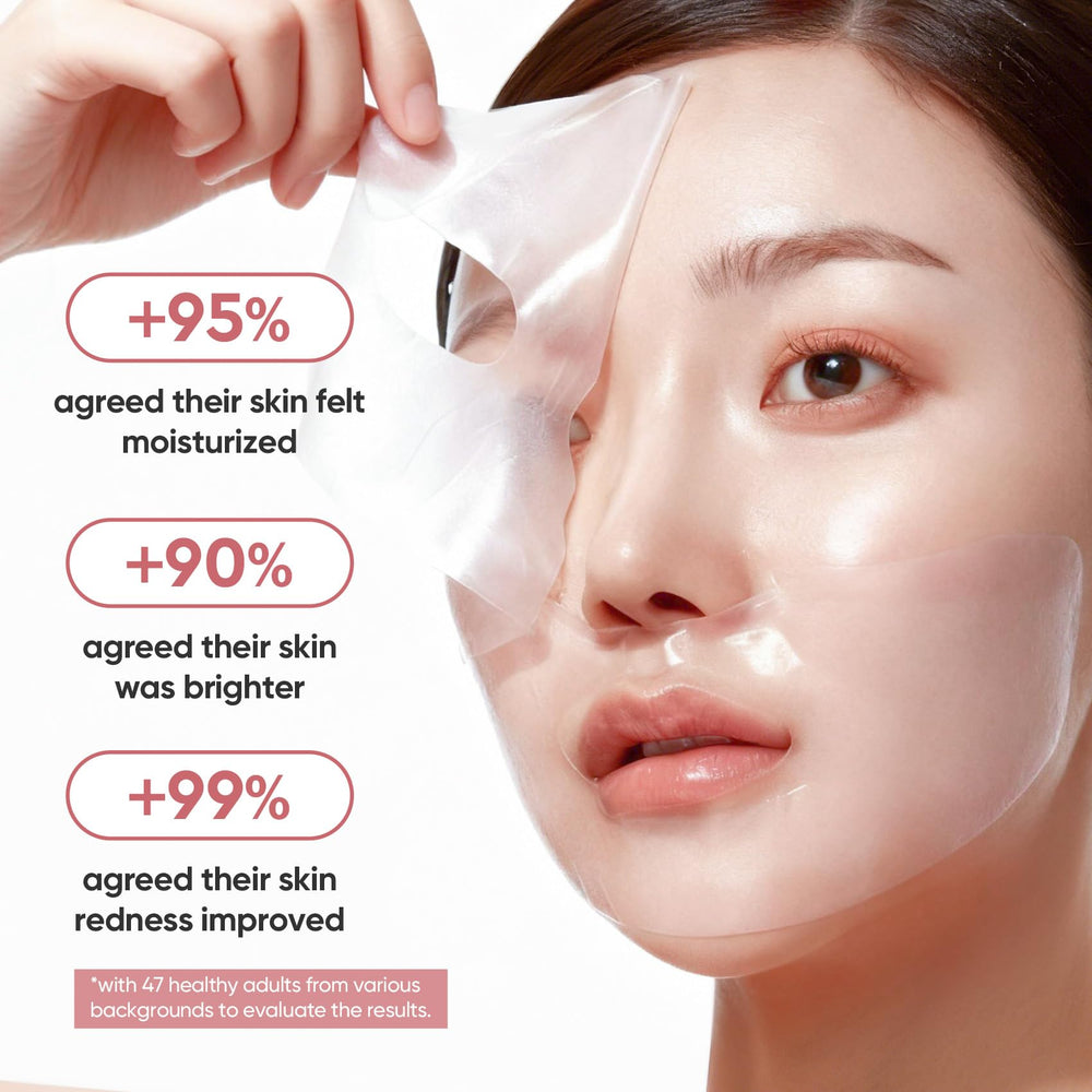 Elvira Bio-Collagen Real Deep Mask aplicación en rostro para mayor confort