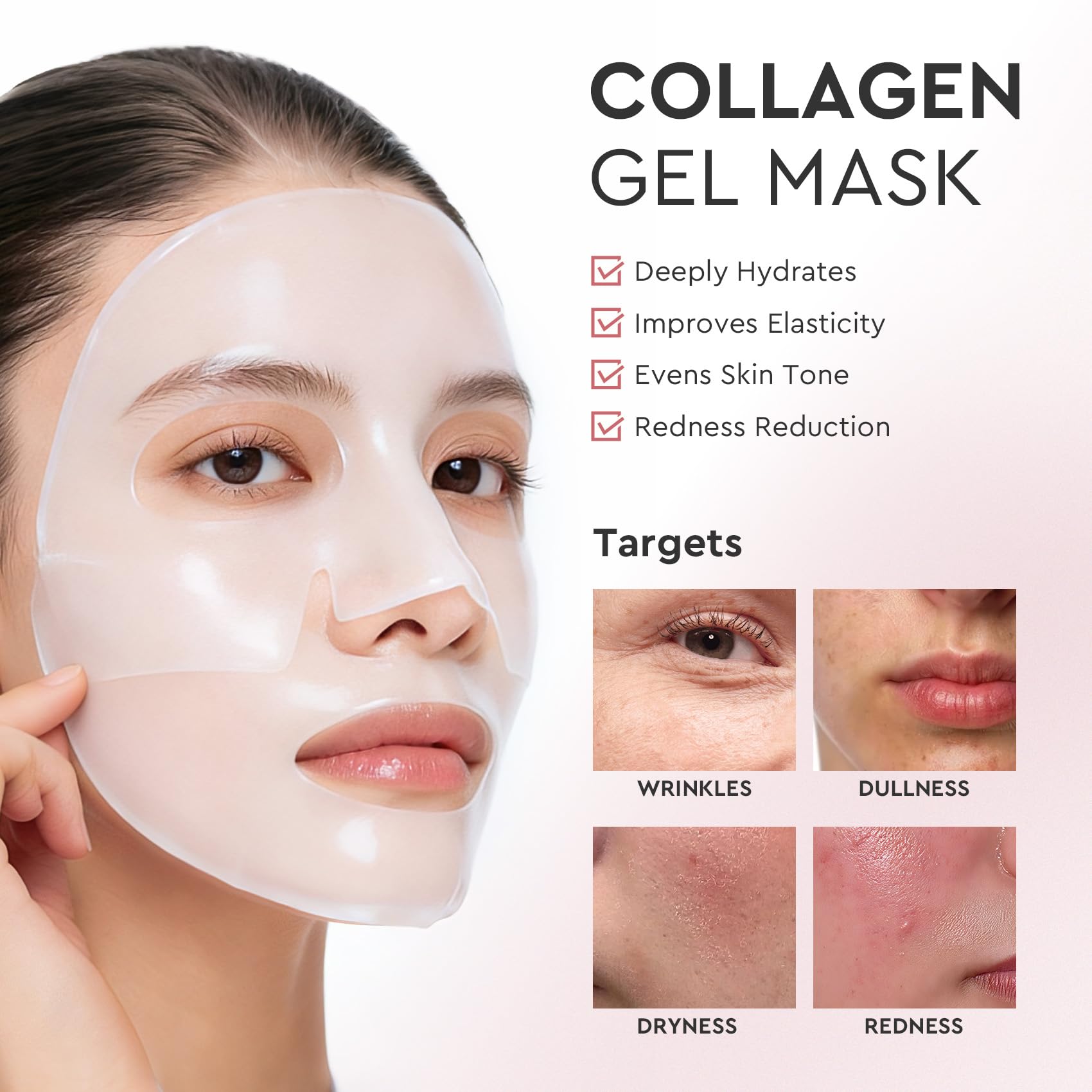 Elvira Bio-Collagen Real Deep Mask complejo fermentado refuerza la barrera