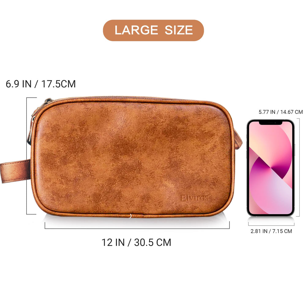 Elviros double zipper opening allows full access to contents.