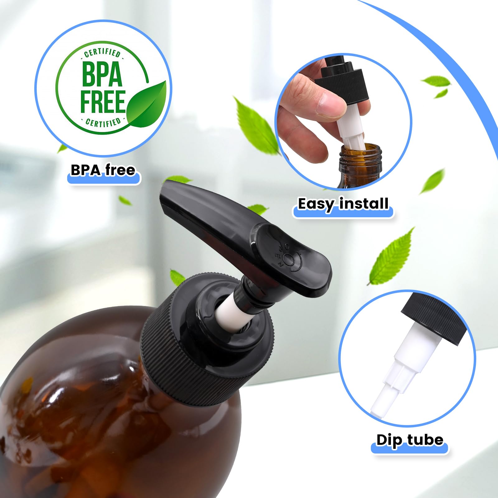Elvxhke Rejuve Naturals-compatible pump keeps oils tidy and ready